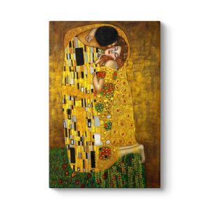 Πίνακας σε καμβά “The Kiss”  ψηφιακής εκτύπωσης 80x125x3εκ.