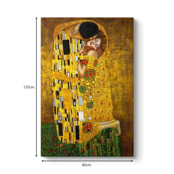 Πίνακας σε καμβά "The Kiss"  ψηφιακής εκτύπωσης 80x125x3εκ. - Image 3