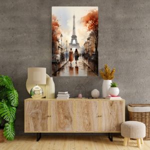 Πίνακας σε καμβά “Autumn in Paris”  ψηφιακής εκτύπωσης 70x100x3εκ.