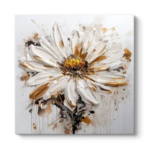 Πίνακας σε καμβά “Daisy”  ψηφιακής εκτύπωσης 80x80x3εκ.