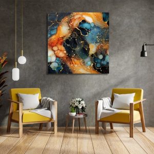 Πίνακας σε καμβά “Universal Texture Abstract”  ψηφιακής εκτύπωσης 100x100x3εκ.