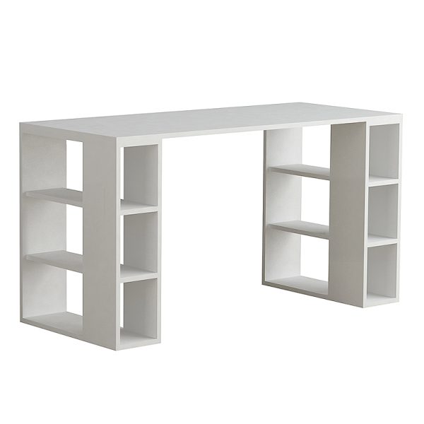 Γραφείο εργασίας Colmar  χρώμα λευκό 140x60x75εκ - Image 2