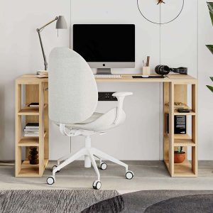 Γραφείο εργασίας Colmar  χρώμα sapphire oak 140x60x75εκ