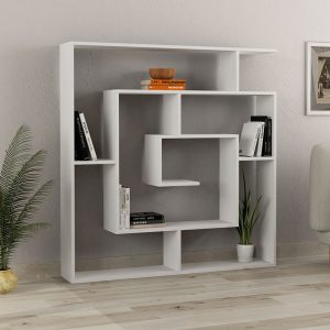 Βιβλιοθήκη Labirent  χρώμα λευκό 125x22x129εκ.