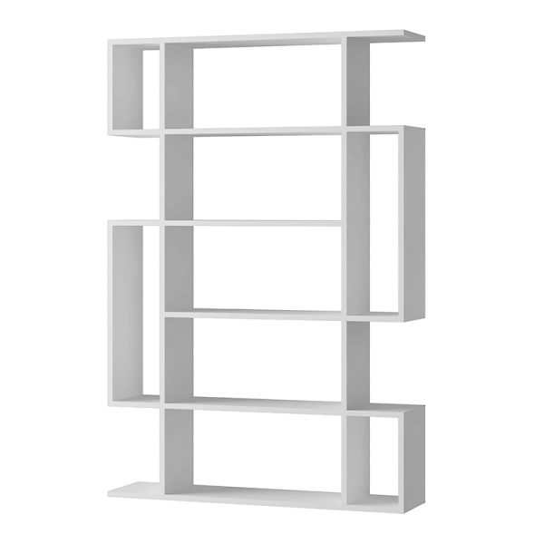 Βιβλιοθήκη Mito  χρώμα λευκό 108x25x161εκ. - Image 2