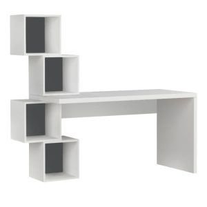 Γραφείο εργασίας Balance  χρώμα λευκό 153,5x60x140εκ