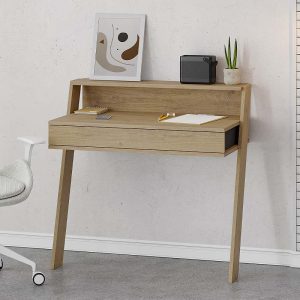 Γραφείο εργασίας Cowork  χρώμα φυσικό οξιάς 94x50x91εκ.