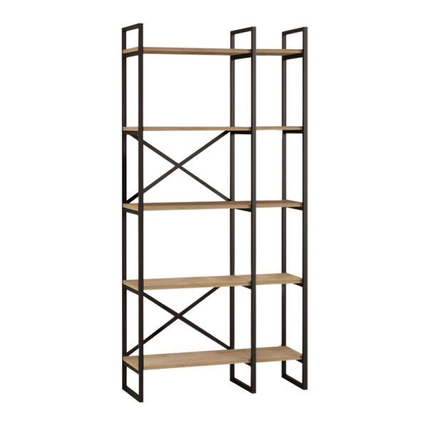 Βιβλιοθήκη Dusan  χρώμα sepet oak 87,5x30x175εκ. - Image 3