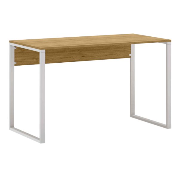 Γραφείο εργασίας Inna  χρώμα sapphire oak - λευκό 110x60x75εκ. - Image 3