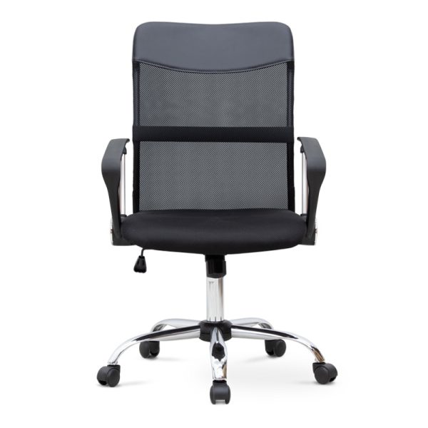 Καρέκλα γραφείου Franco  με ύφασμα Mesh χρώμα μαύρο 59x57x95/105εκ. - Image 4