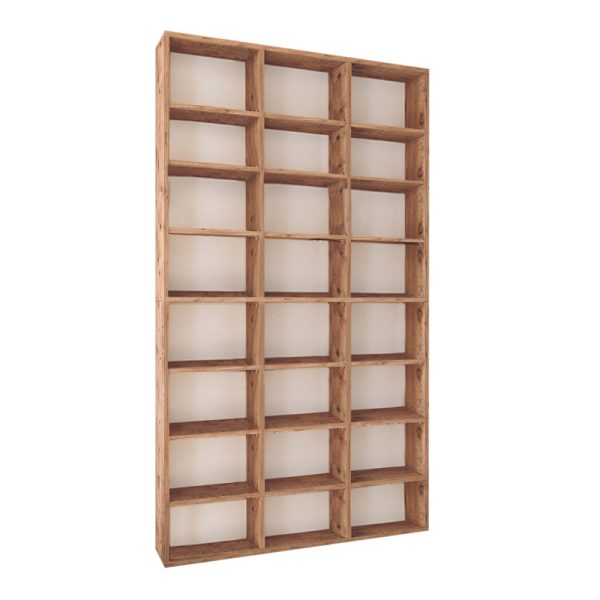 Βιβλιοθήκη μελαμίνης Fyodor  χρώμα pine oak 102x16x178εκ. - Image 3