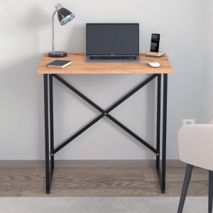 Γραφείο εργασίας Verne  χρώμα pine oak 75x52x73,8εκ.