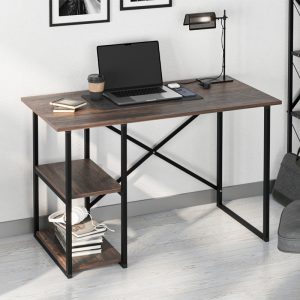 Γραφείο εργασίας Odeon  χρώμα rustic καρυδί 120×59,8×73,8εκ.