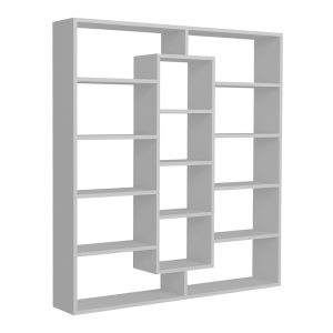 Βιβλιοθήκη Ample  χρώμα λευκό 125x22x135,7εκ.