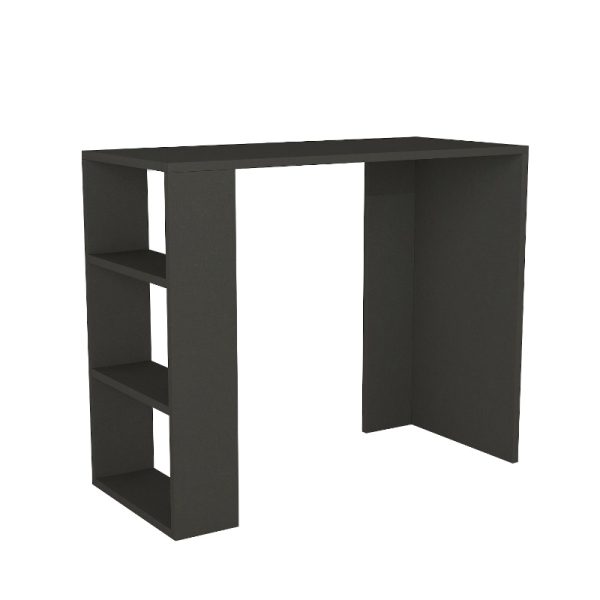 Γραφείο εργασίας Netenia  χρώμα ανθρακί 90x40x74εκ. - Image 4