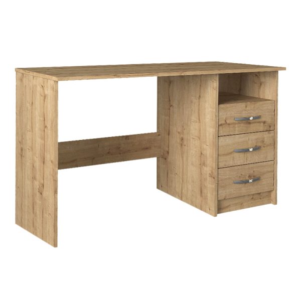 Γραφείο εργασίας Eldoris  χρώμα sapphire oak 120x60x75εκ. - Image 4