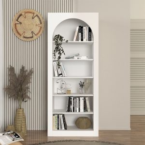 Βιβλιοθήκη Voila  χρώμα λευκό 74x35x180εκ.