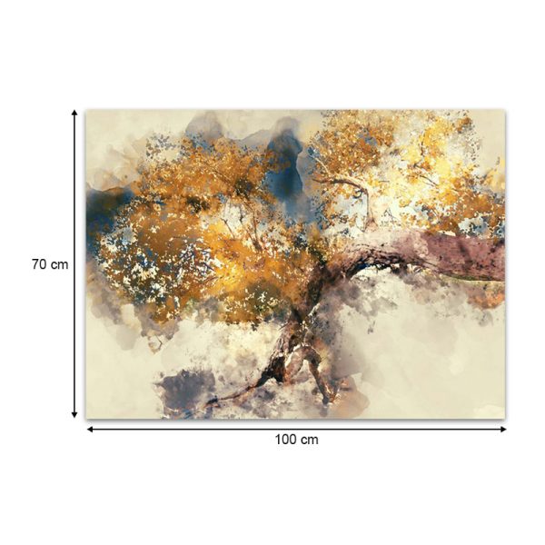 Πίνακας σε καμβά "Abstract Tree"  ψηφιακής εκτύπωσης 100x70x3εκ. - Image 3