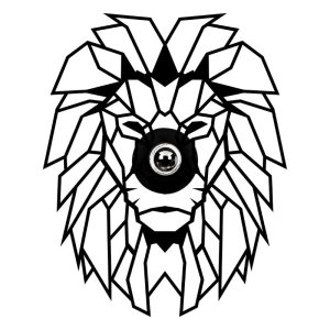 Απλίκα τοίχου Lion  E27 MDF χρώμα μαύρο 39x12x49εκ.