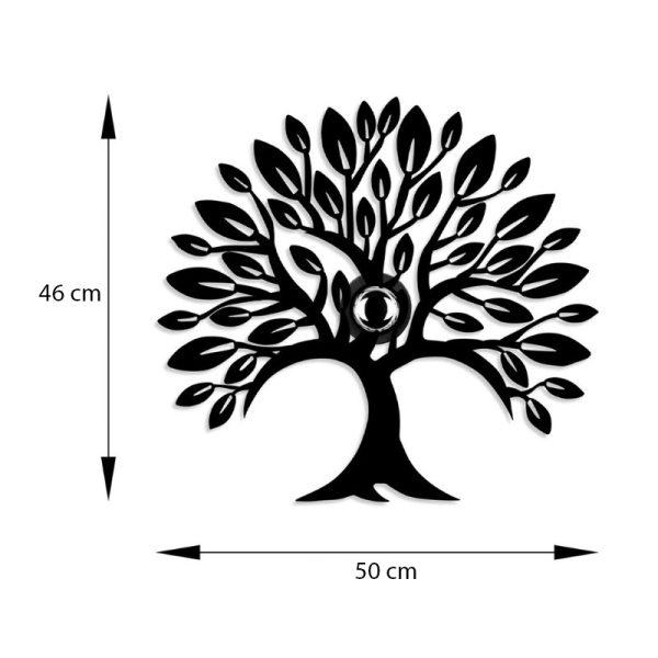 Απλίκα τοίχου Tree  E27 μεταλλική χρώμα μαύρο 50x9x46εκ. - Image 4
