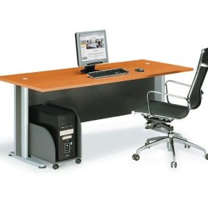 BASIC Γραφείο Απόχρωση Dark Grey – Cherry