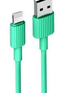 XO NB156 USB Καλώδιο Φόρτισης για Lightning Πράσινο
