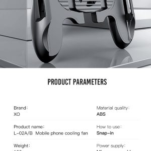 XO-H6B Ασύρματο Gamepad Με Ψύκτρα (με μπαταρία)