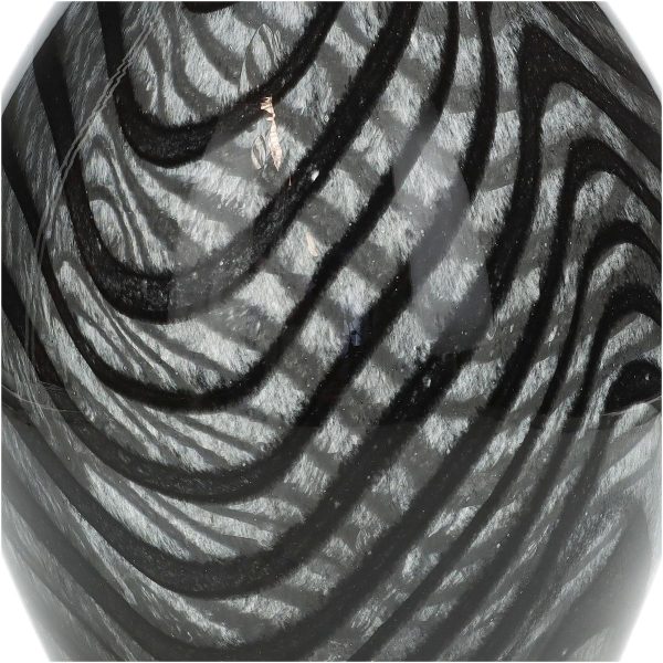Βάζο  Μαύρο Γυαλί 14x14x32.5cm - Image 4