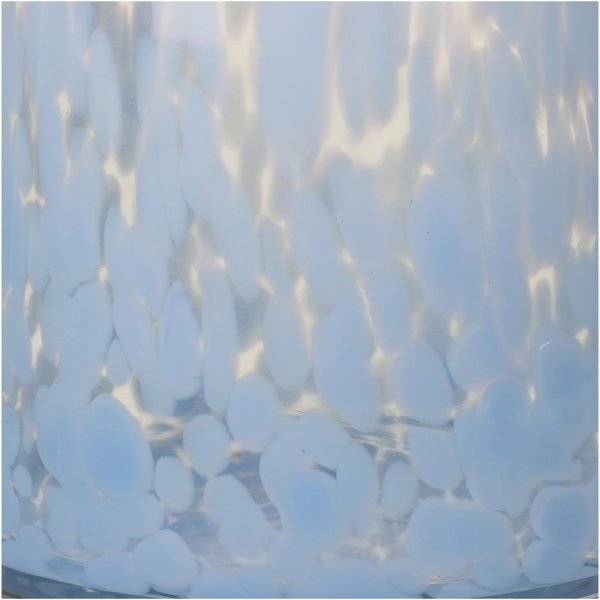 Βάζο  Μπλε Γυαλί 14.5x14.5x19cm - Image 4