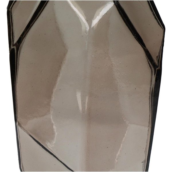 Βάζο  Καφέ Ανακυκλωμένο Γυαλί 13x13x31cm - Image 3