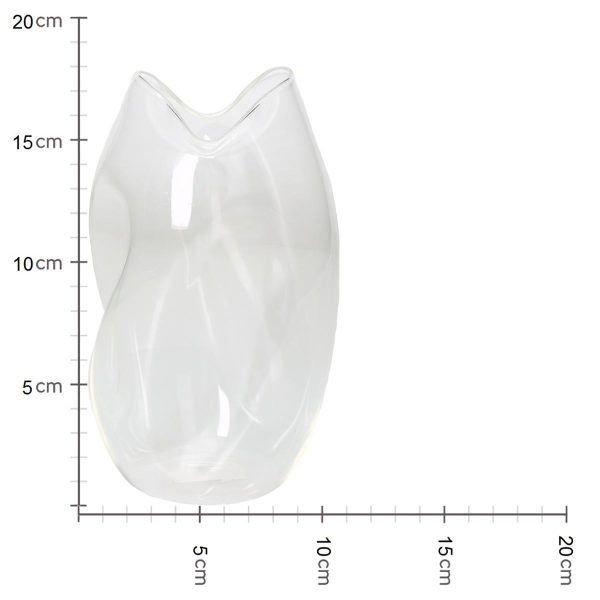 Βάζο  Διάφανο Γυαλί 10.3x10.3x17.8cm - Image 5