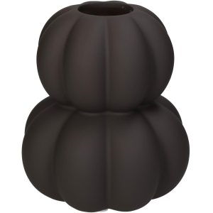 Βάζο  Κολοκύθα Καφέ Δολομίτης 15.1×15.1x17cm