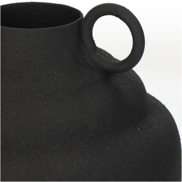 Βάζο  Μαύρο Μέταλλο 13x13x19.5cm - Image 4