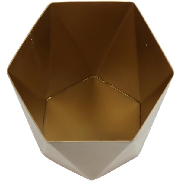 Κασπώ  Χρυσό Μέταλλο 13x13x15cm - Image 3