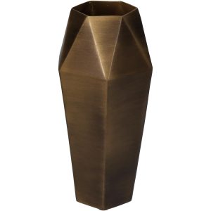 Βάζο  Μπρονζέ Μέταλλο 11.5×11.5×25.5cm