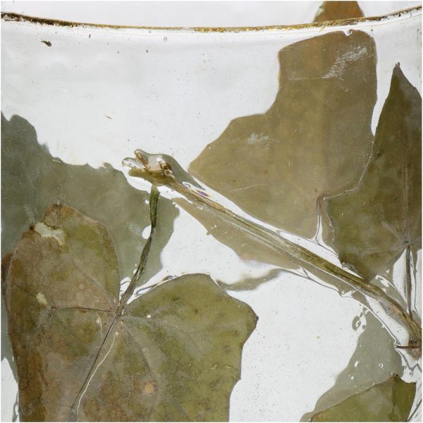 Κηροπήγιο  Φύλλο Διάφανο Γυαλί 10x10x13cm - Image 4