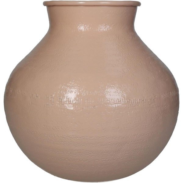 Βάζο  Ροδακινί Αλουμίνιο 23x23x23cm - Image 5