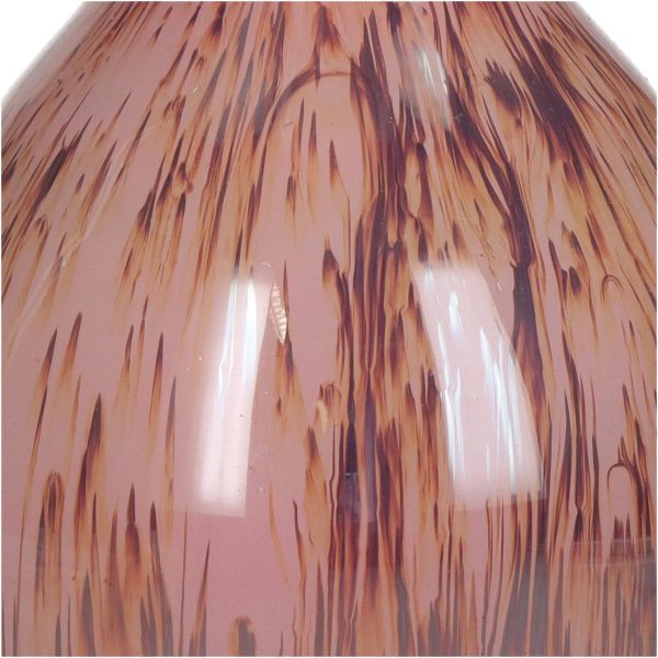 Βάζο  Ροζ Γυαλί 16x16x25cm - Image 4