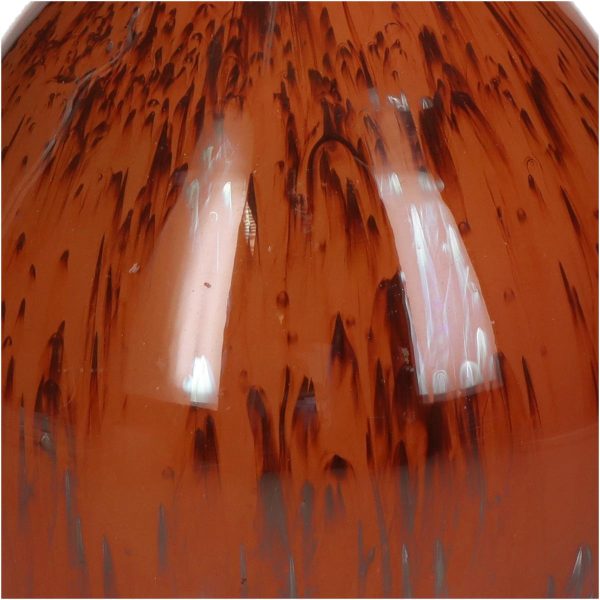 Βάζο  Κόκκινο Γυαλί 16x16x25cm - Image 4