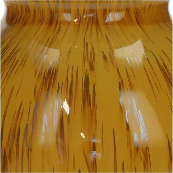 Βάζο  Ώχρα Γυαλί 15x15x16cm - Image 4