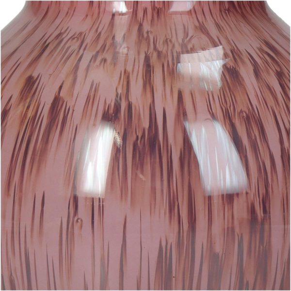 Βάζο  Ροζ Γυαλί 15x15x16cm - Image 4