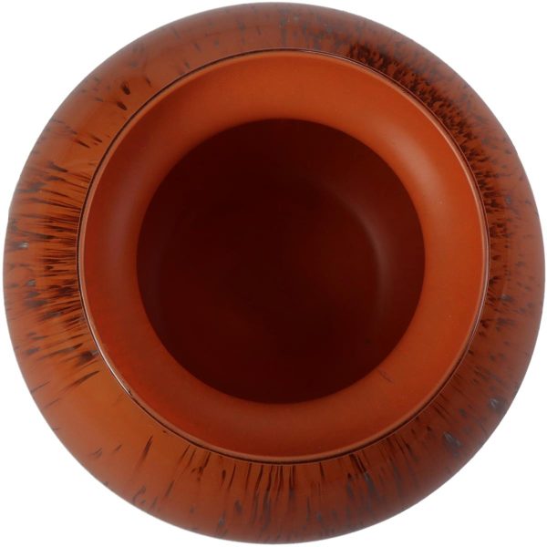 Βάζο  Κόκκινο Γυαλί 15x15x16cm - Image 3