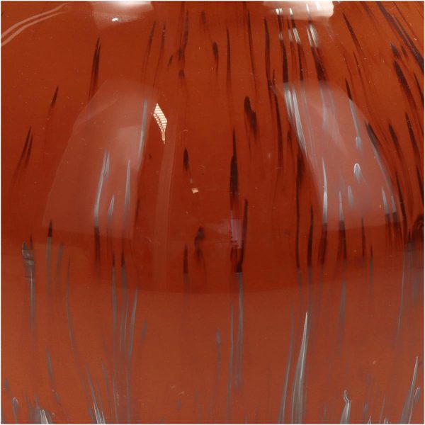 Βάζο  Κόκκινο Γυαλί 15x15x16cm - Image 4