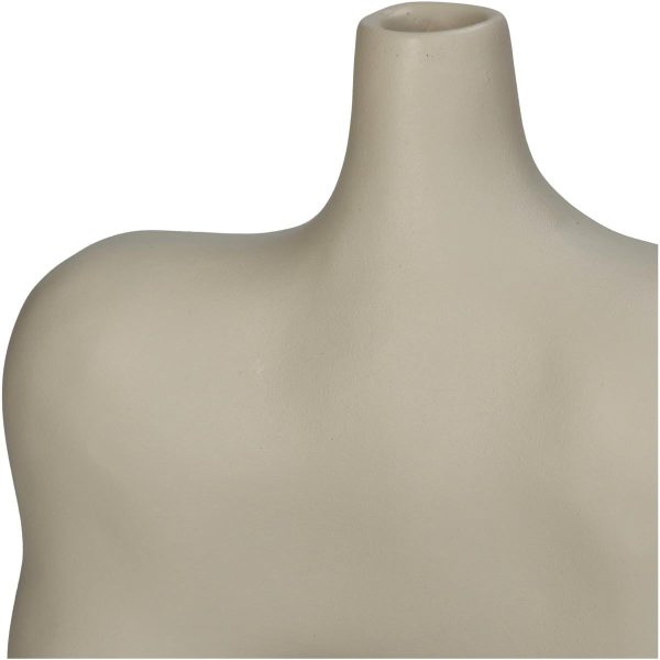 Βάζο  Ακανόνιστο Ιβουάρ Polyresin 19x8.8x29.5cm - Image 5