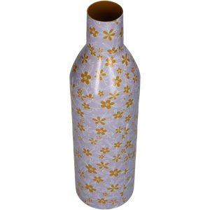 Βάζο  Λουλούδια Πολύχρωμο Μέταλλο 9.5×9.5×34.5cm