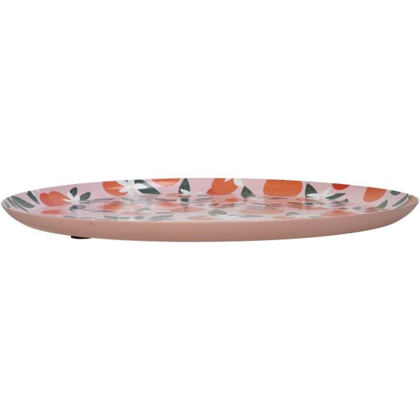 Δίσκος  Πορτοκάλια Πολύχρωμο Μέταλλο 33x33x1.5cm - Image 2