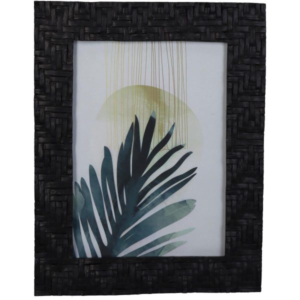 Κορνίζα  Πλεκτή Μαύρο Polyresin 13x18cm - Image 5