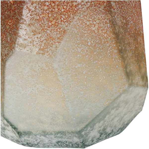 Βάζο  Ώχρα Ανακυκλωμένο Γυαλί 17x17x19cm - Image 3