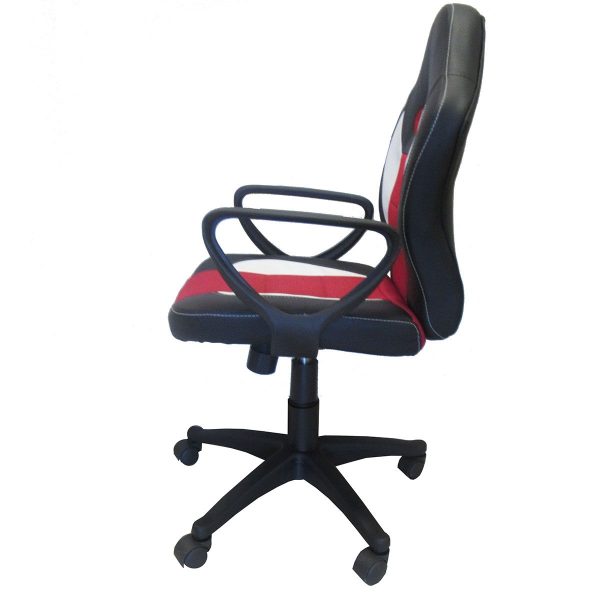 Καρέκλα Γραφείου  Gaming ΔΩPOΘEA Μαύρο/Κόκκινο 58x60x90-100cm - Image 3