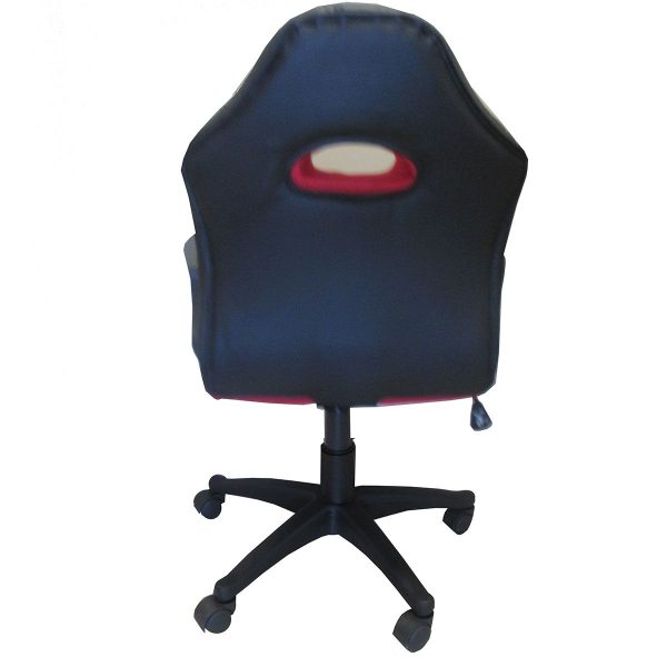 Καρέκλα Γραφείου  Gaming ΔΩPOΘEA Μαύρο/Κόκκινο 58x60x90-100cm - Image 4